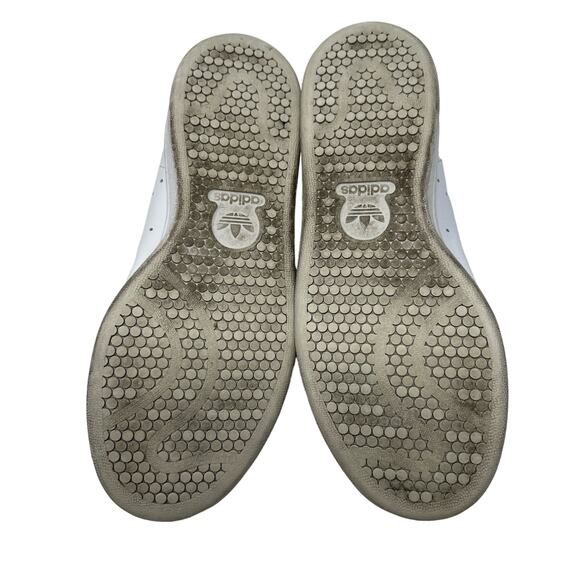 Adidas x Stan Smith Size 5.5 Sneakers White Lace Up Classic Leather‎ Casual Flat - Picture 8 of 9